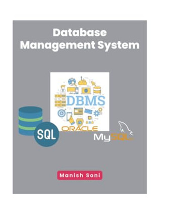Database Management System (EditionFirst) by Manish Soni 9789369727735