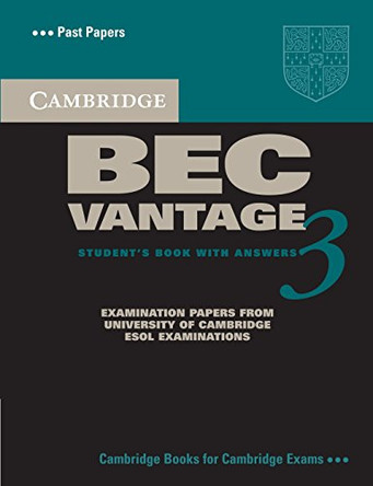 Cambridge BEC Vantage 3 Student's Book with Answers by Cambridge ESOL 9780521671996