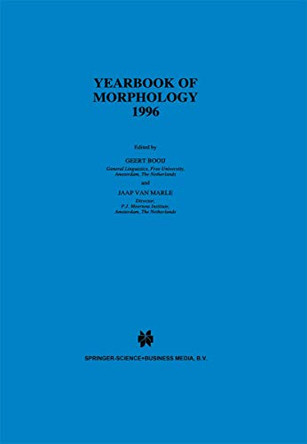 Yearbook of Morphology 1996 by Geert Booij 9780792345633