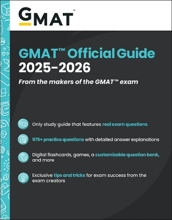 GMAT Official Guide 2025-2026: Book + Online Question Bank by GMAC (Graduate Management Admission Council) 9781394333868