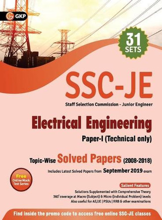 Ssc 2020: Junior Engineer Paper I - Electrical Engineering - Topic-Wise Solved Papers 2008-2018 by Gkp 9789389718157