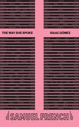 The way she spoke by Isaac Gómez 9780573709203