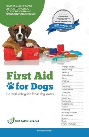First Aid for Dogs by Emma Hammett 9780995490000