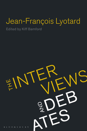 Jean-Francois Lyotard by Kiff Bamford 9781350081307