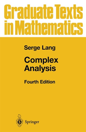 Complex Analysis by Serge Lang 9781441931351