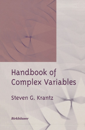 Handbook of Complex Variables by Steven G. Krantz 9781461272069