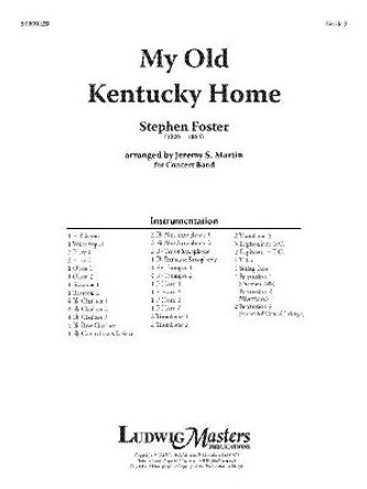 My Old Kentucky Home: Conductor Score by Stephen Collins Foster