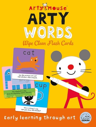 Arty Mouse Arty Words Wipe Clean Flash Cards by Robyn Gale 9781836160311