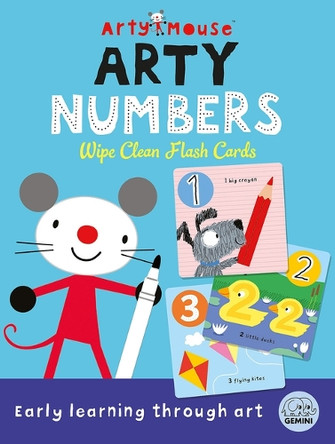 Arty Mouse Arty Numbers Wipe Clean Flash Cards by Robyn Gale 9781836160304