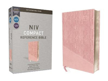 NIV, Reference Bible, Compact, Leathersoft, Pink, Red Letter, Comfort Print by Zondervan