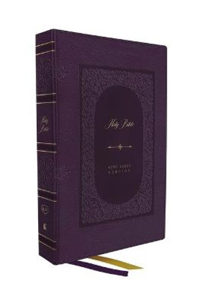 KJV Bible, Giant Print Thinline Bible, Vintage Series, Leathersoft, Purple, Red Letter, Thumb Indexed, Comfort Print: King James Version by Thomas Nelson