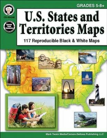 U.S. States and Territories Maps, Grades 5 - 8 by Mark Twain Media