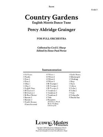 Country Gardens for Orchestra: Conductor Score by Percy Aldridge Grainger