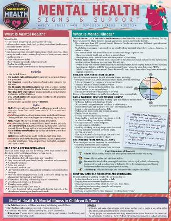 Mental Health - Signs & Support: A Quickstudy Laminated Reference Guide by Jodi McCaffrey