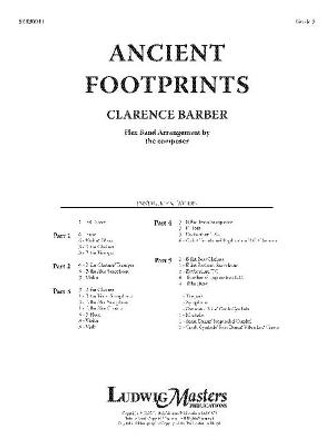 Ancient Footprints: Flex Band, Conductor Score by Clarence E Barber