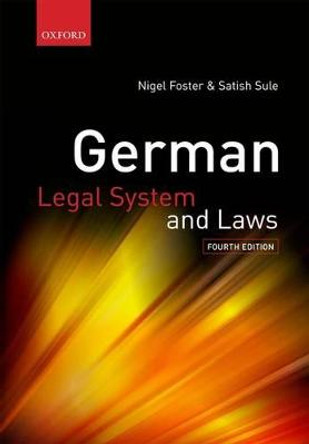 German Legal System and Laws by Nigel Foster