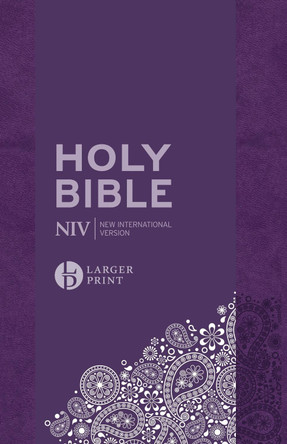 NIV Larger Print Personal Purple Soft-Tone Bible by New International Version