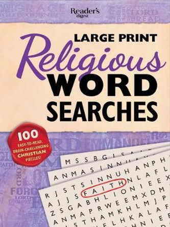 Reader's Digest Large Print Religious Word Search: 100 Easy-To-Read Brain-Challenging Christian Puzzles by Reader's Digest