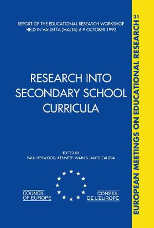 Research into Secondary School Curricula by Paul Heywood