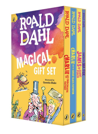 Roald Dahl Magical Gift Set (4 Books): Charlie and the Chocolate Factory, James and the Giant Peach, Fantastic Mr. Fox, Charlie and the Great Glass Elevator by Roald Dahl 9780142414972