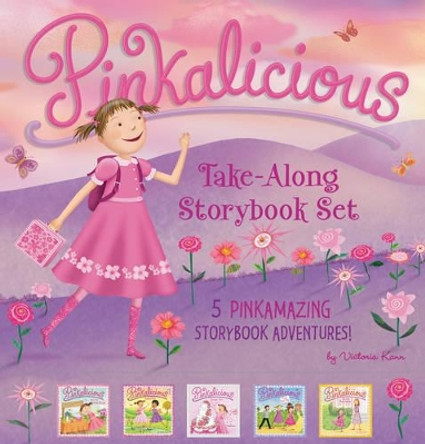 The Pinkalicious Take-Along Storybook Set: Tickled Pink, Pinkalicious and the Pink Drink, Flower Girl, Crazy Hair Day, Pinkalicious and the New Teacher by Victoria Kann 9780062410801