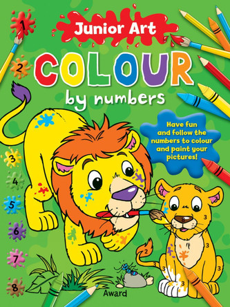 Junior Art Colour By Numbers: Lion Angela Hewitt 9781841358574