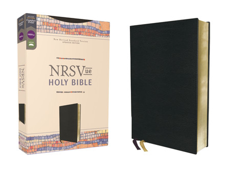 NRSVue, Holy Bible, Leathersoft, Black, Comfort Print by Zondervan