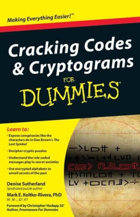 Cracking Codes and Cryptograms For Dummies by Denise Sutherland 9780470591000