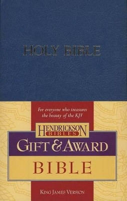 KJV Gift and Award Bible - Blue by Hendrickson Publishers 9781598560237