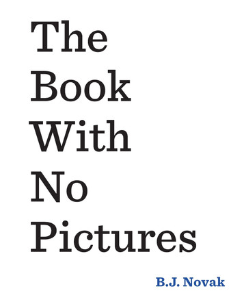 The Book With No Pictures by B. J. Novak 9780141361796