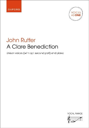 A Clare Benediction by John Rutter 9780193420717