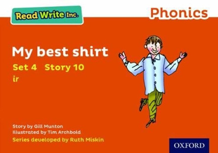 Read Write Inc. Phonics: Orange Set 4 Storybook 10 My Best Shirt by Gill Munton 9780198371977