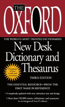 The Oxford New Desk Dictionary and Thesaurus by Oxford University Press 9780425228623