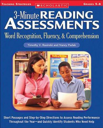 3-Minute Reading Assessments Prehension: Word Recognition, Fluency, & Comprehension by Joanna Davis-Swing 9780439650908