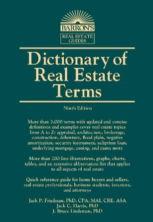 Dictionary of Real Estate Terms by Jack P. Friedman 9781438008769