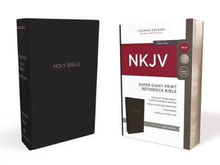 NKJV Reference Bible Red Letter Edition [Super Giant Print, Black] by Thomas Nelson 9780785217459