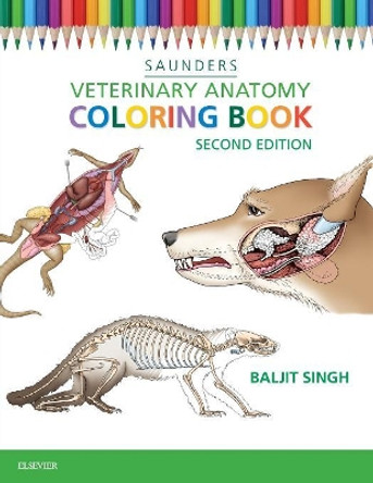 Veterinary Anatomy Coloring Book by Baljit Singh 9781455776849