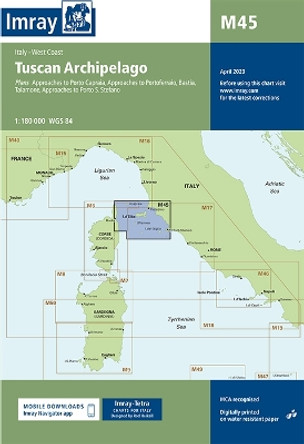 Imray Chart M45: Tuscan Archipelago by Imray 9781846237133