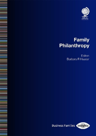 Family Philanthropy by Barbara R Hauser 9781787425187