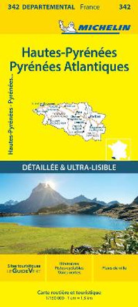 Hautes-Pyrenees  Pyrenees-Atlantiques - Michelin Local Map 342: Map by Michelin 9782067202443