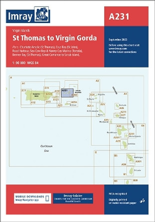 Imray Chart A231: St Thomas to Virgin Gorda: 2023 by Imray 9781786795144