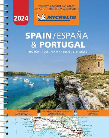 Spain & Portugal 2024 - Tourist and Motoring Atlas (A4-Spiral): Map by Michelin 9782067261525