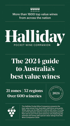 Halliday Pocket Wine Companion 2024: The 2024 Guide to Australia's Best Value Wines by James Halliday 9781761450358