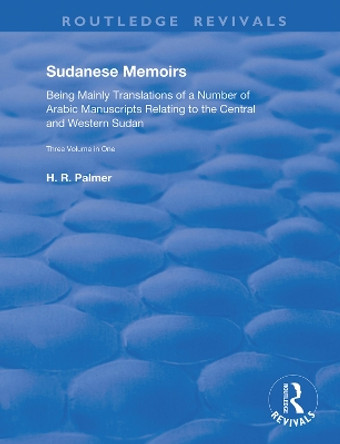 Sudanese Memoirs: Template Subtitle by Herbert Palmer 9780367178185