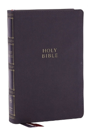 KJV, Compact Center-Column Reference Bible, Leathersoft, Gray, Red Letter, Thumb Indexed, Comfort Print by Thomas Nelson 9781400333158