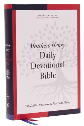NKJV, Matthew Henry Daily Devotional Bible, Hardcover, Red Letter, Thumb Indexed, Comfort Print: 366 Daily Devotions by Matthew Henry by Thomas Nelson 9780785246657