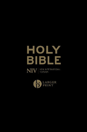 NIV Larger Print Personal Black Leather Bible by New International Version 9781399807685