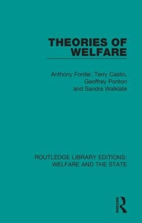 Theories of Welfare by Anthony Forder 9781138607880