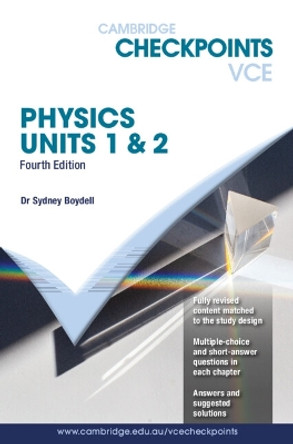 Cambridge Checkpoints VCE Physics 1&2 by Sydney Boydell 9781009309547