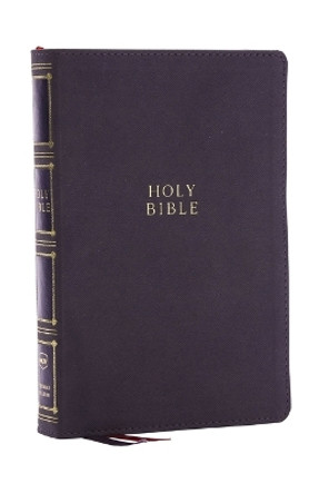 NKJV, Compact Center-Column Reference Bible, Leathersoft, Gray, Red Letter, Thumb Indexed, Comfort Print by Thomas Nelson 9781400333066